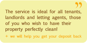 end of tenancy cleaning quote