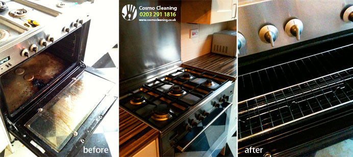 oven cleaning - before and after photos
